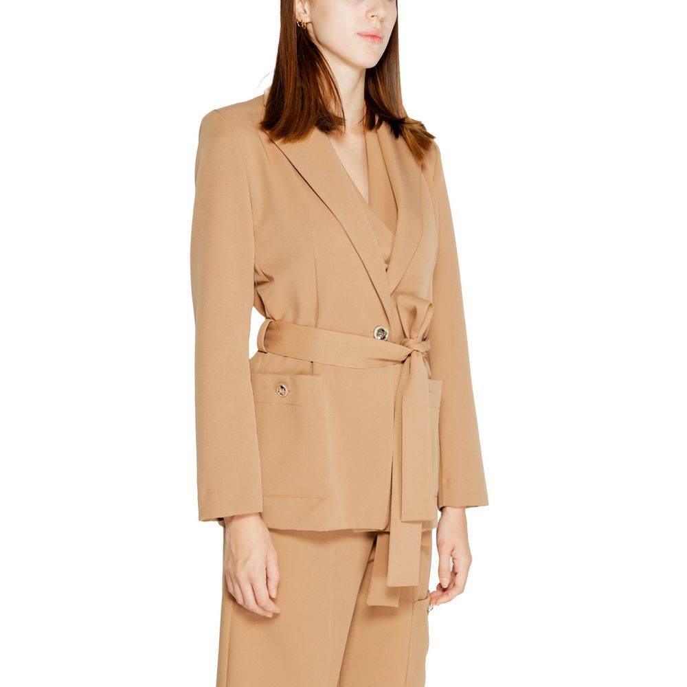 Rinascimento Beige Polyester Suits & Blazer - Hilstor