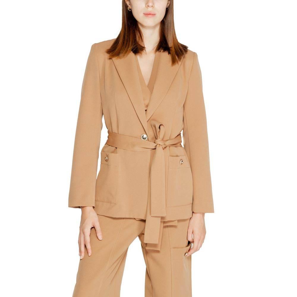 Rinascimento Beige Polyester Suits & Blazer - Hilstor