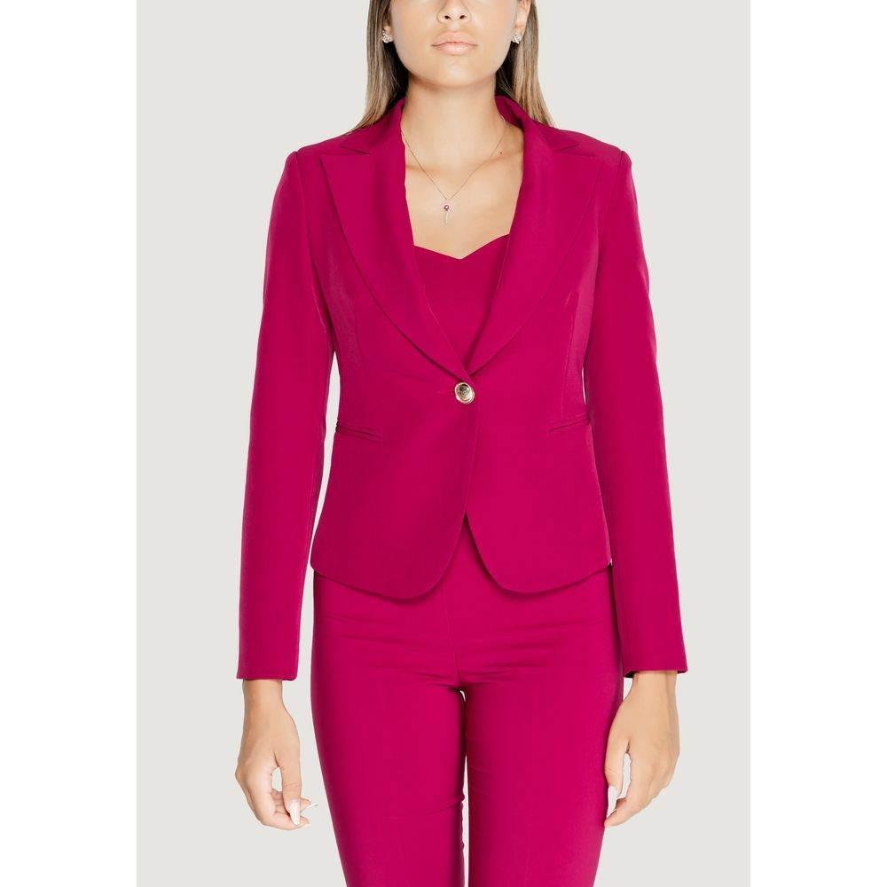 Rinascimento Bordeaux Polyester Suits & Blazer - Hilstor
