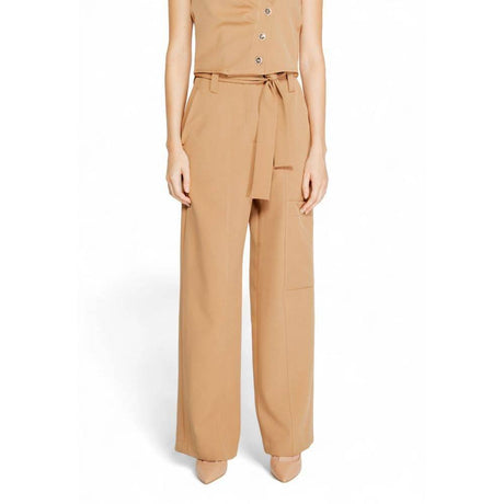 Rinascimento Beige Polyester Pant - Hilstor