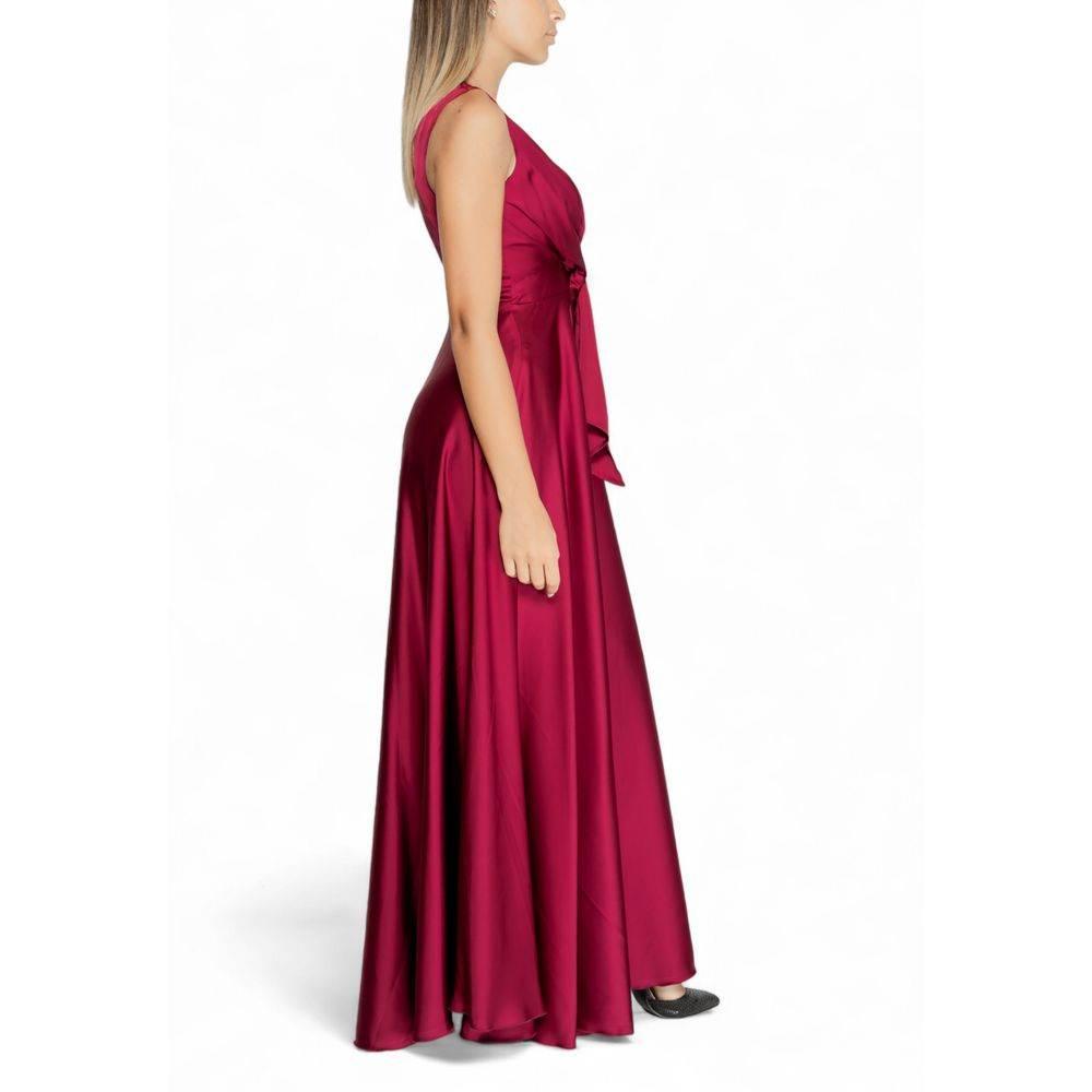 Rinascimento Bordeaux Polyester Dress - Hilstor