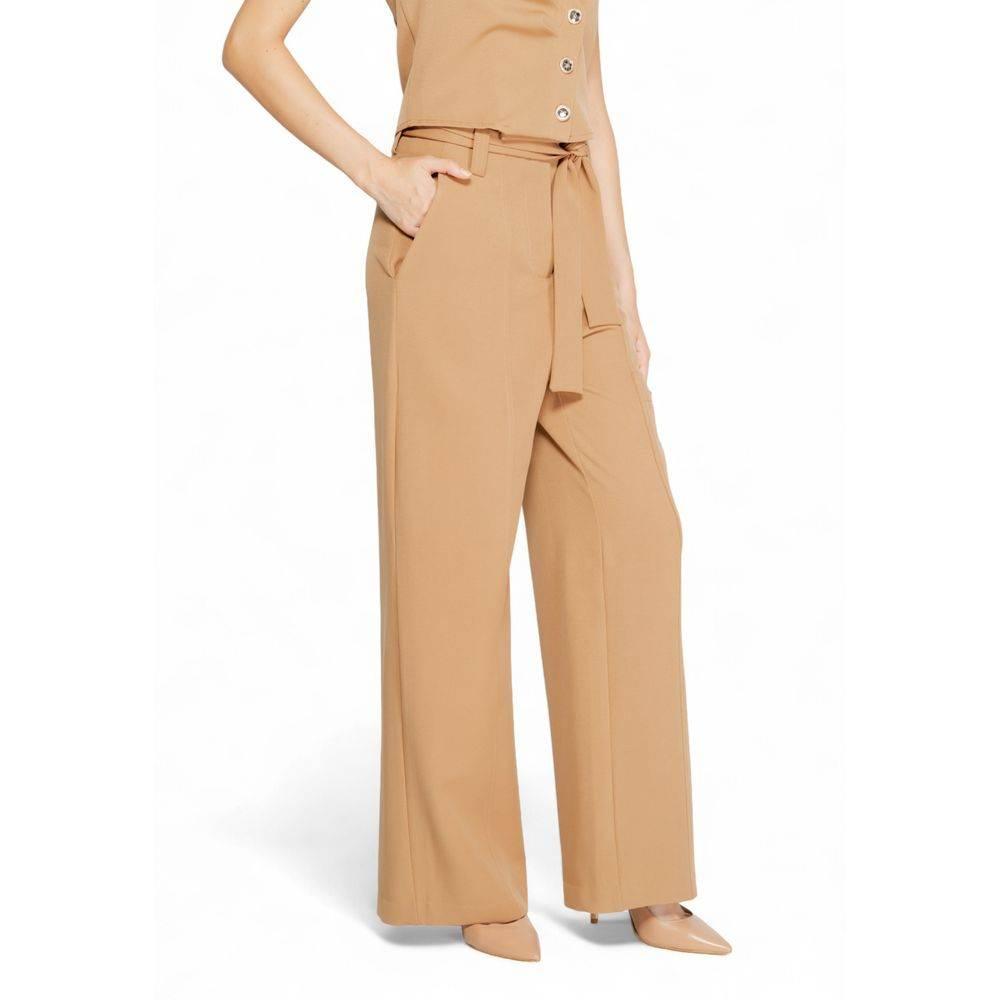 Rinascimento Beige Polyester Pant - Hilstor