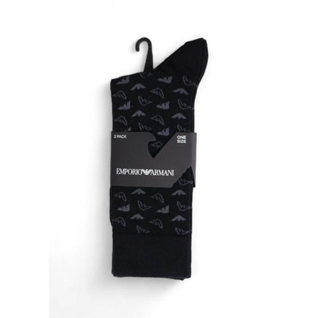 Emporio Armani Underwear Black Cotton Sock - Hilstor
