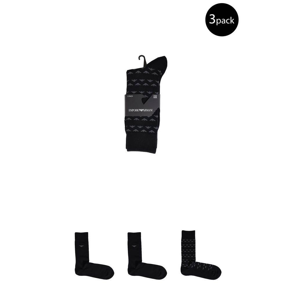 Emporio Armani Underwear Black Cotton Sock - Hilstor