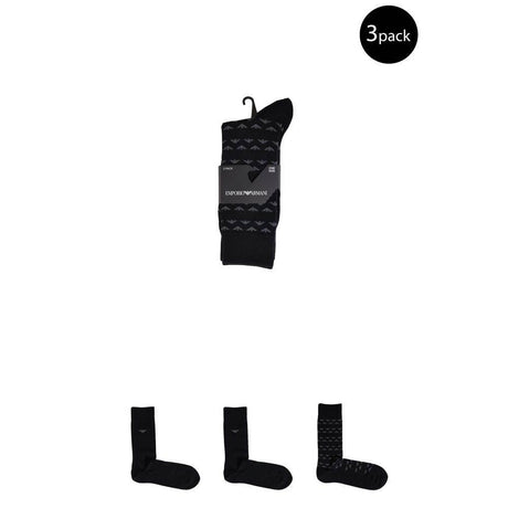 Emporio Armani Underwear Black Cotton Sock - Hilstor