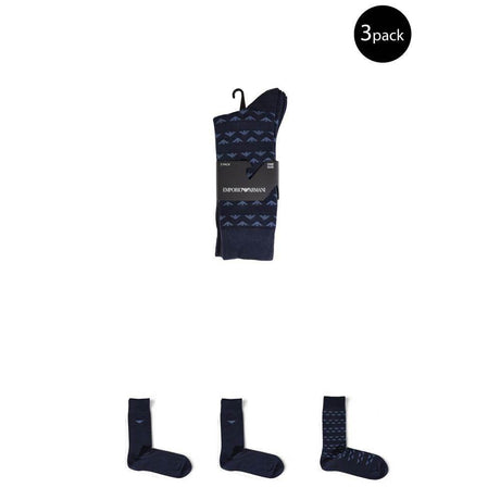 Emporio Armani Underwear Blue Cotton Sock - Hilstor