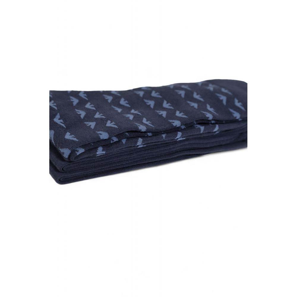 Emporio Armani Underwear Blue Cotton Sock - Hilstor