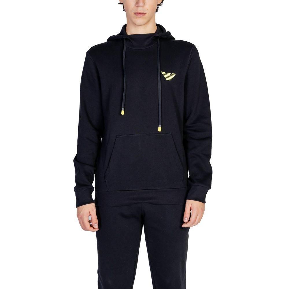 Emporio Armani Underwear Black Cotton Sweater - Hilstor