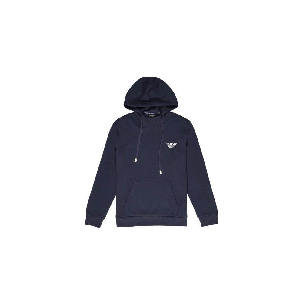 Emporio Armani Underwear Blue Cotton Hoody - Hilstor