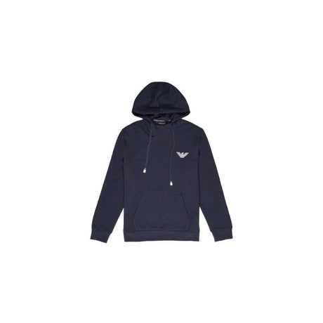 Emporio Armani Underwear Blue Cotton Hoody - Hilstor