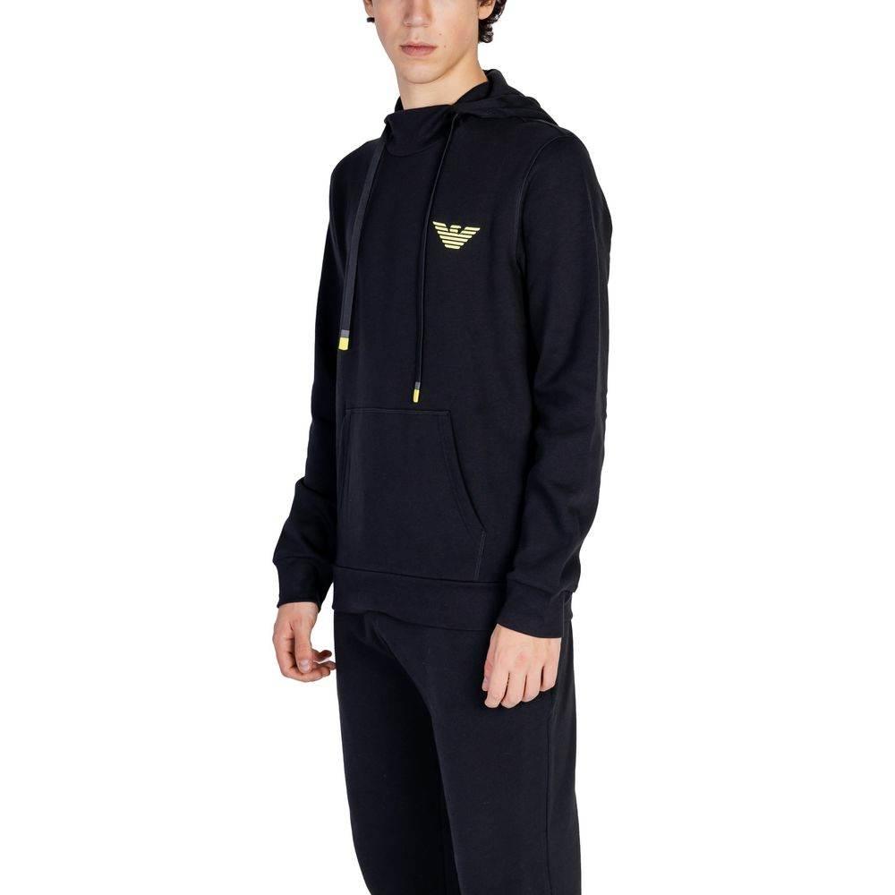 Emporio Armani Underwear Black Cotton Sweater - Hilstor