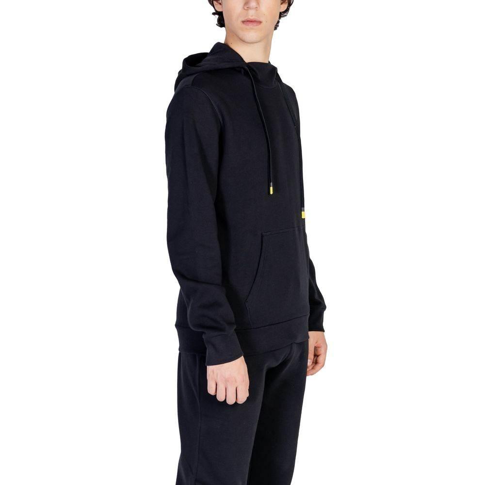 Emporio Armani Underwear Black Cotton Sweater - Hilstor