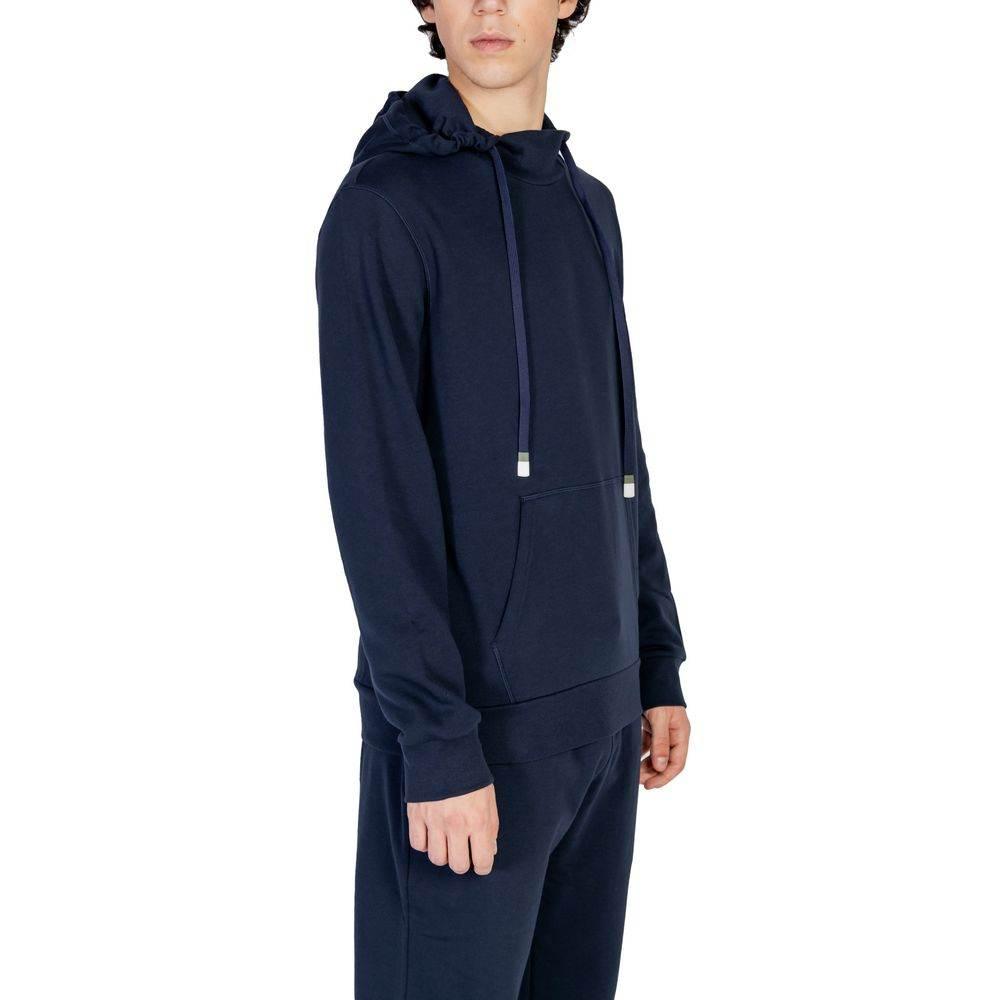 Emporio Armani Underwear Blue Cotton Hoody - Hilstor