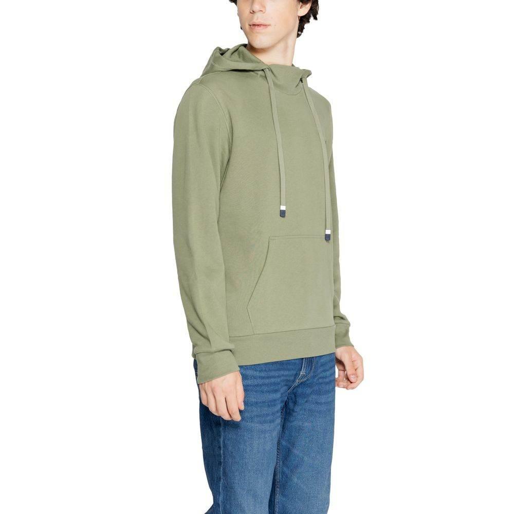 Emporio Armani Underwear Green Cotton Hoody - Hilstor