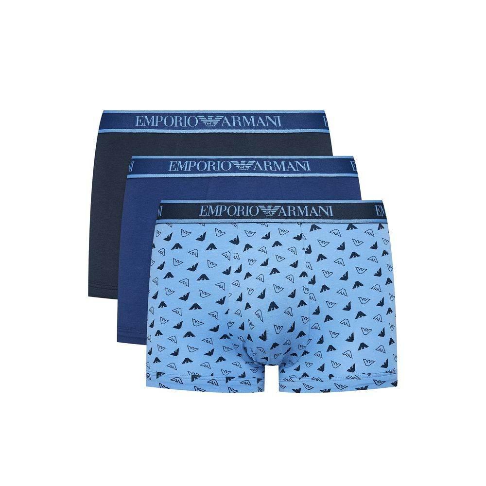 Emporio Armani Underwear Blue Cotton Underwear - Hilstor
