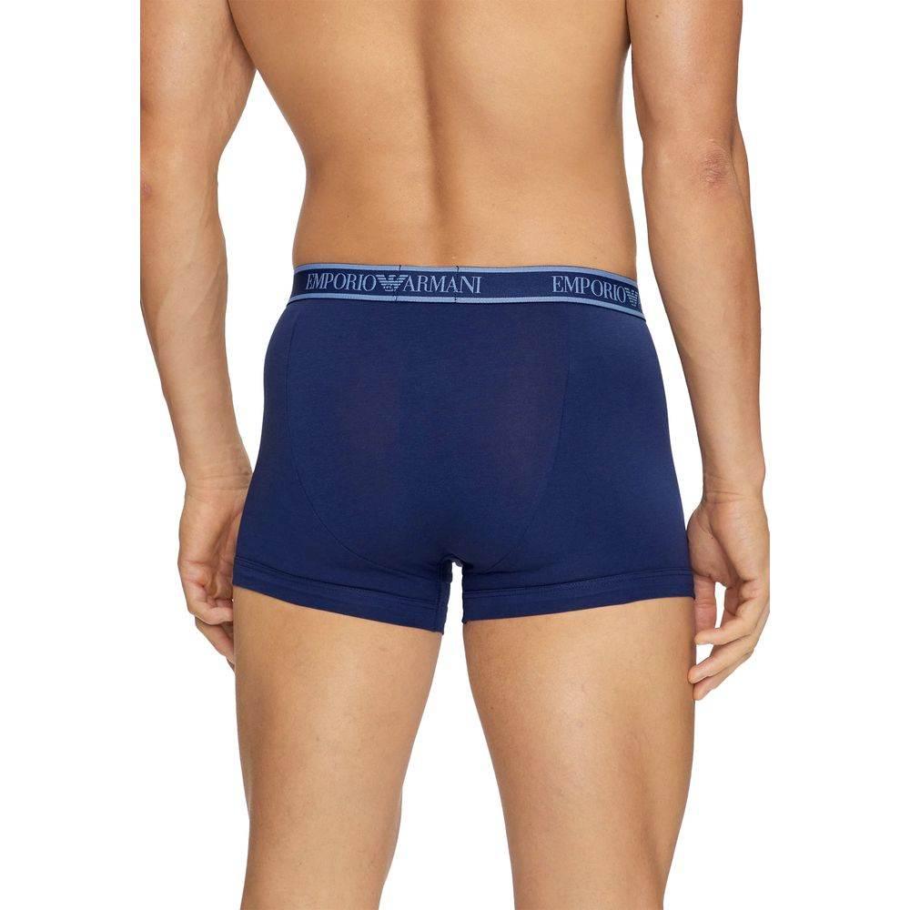 Emporio Armani Underwear Blue Cotton Underwear - Hilstor