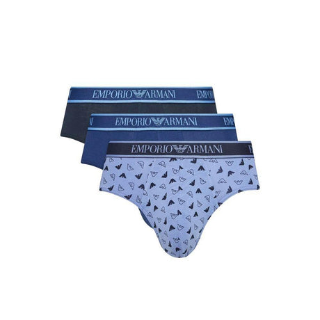 Emporio Armani Underwear Blue Cotton Underwear - Hilstor