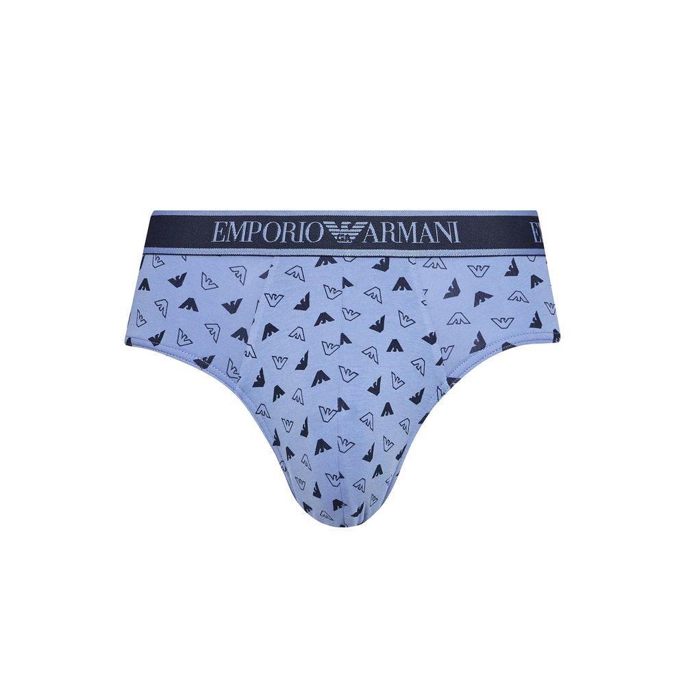 Emporio Armani Underwear Blue Cotton Underwear - Hilstor