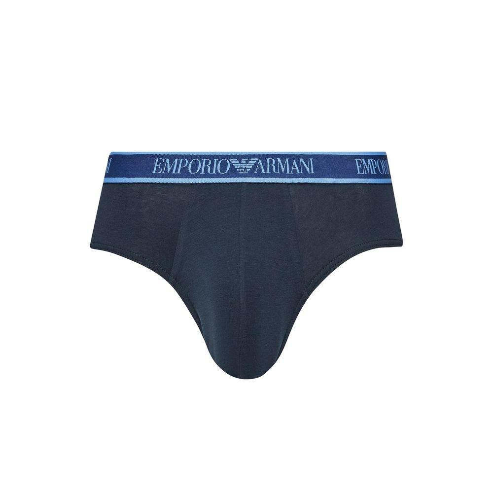 Emporio Armani Underwear Blue Cotton Underwear - Hilstor