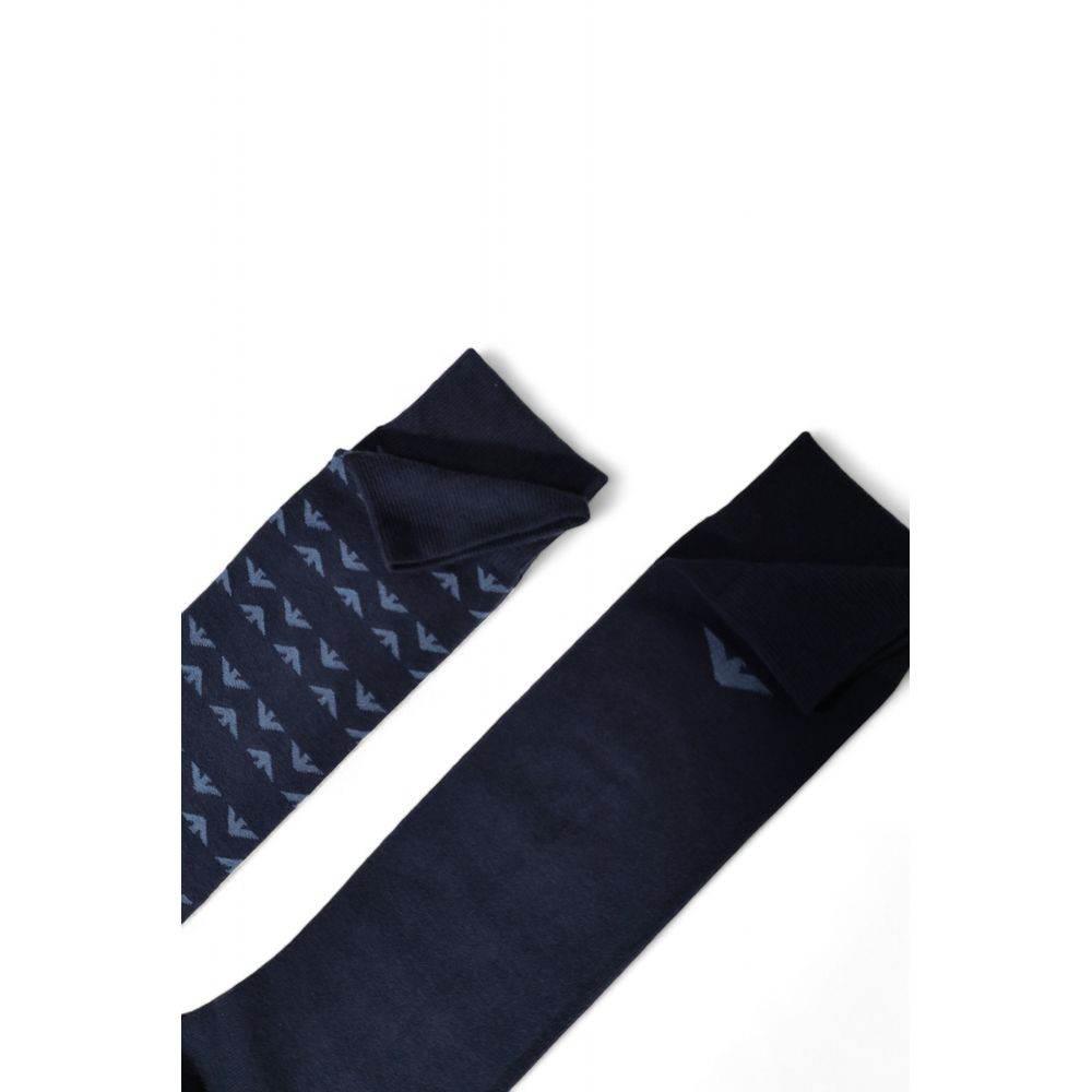 Emporio Armani Underwear Blue Cotton Sock - Hilstor
