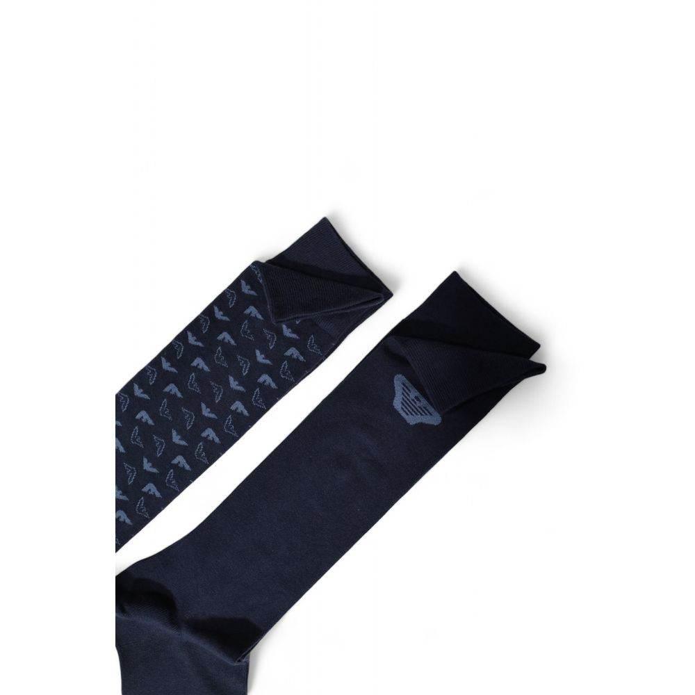 Emporio Armani Underwear Blue Cotton Sock - Hilstor