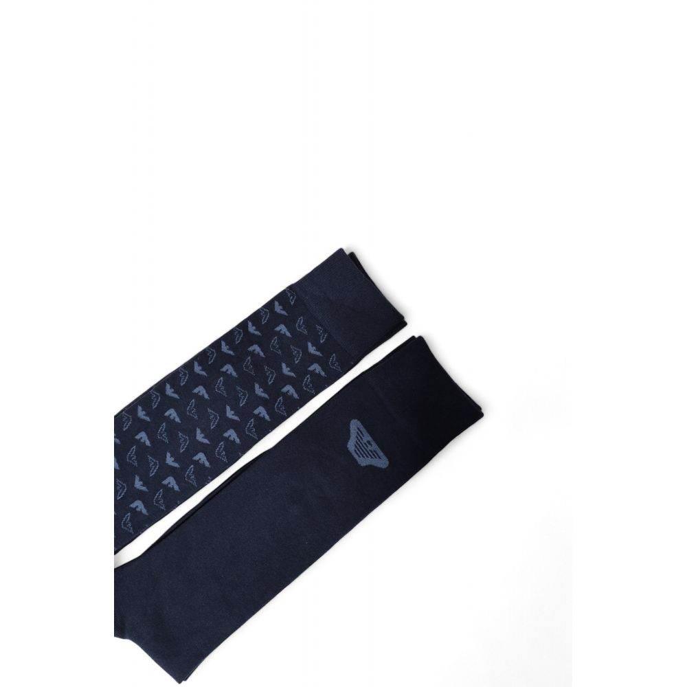 Emporio Armani Underwear Blue Cotton Sock - Hilstor