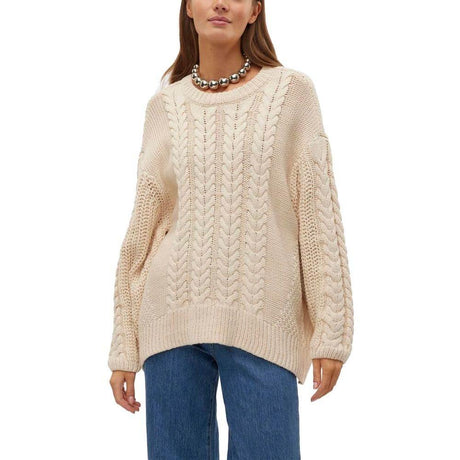 Vero Moda Beige Cotton Sweater - Hilstor