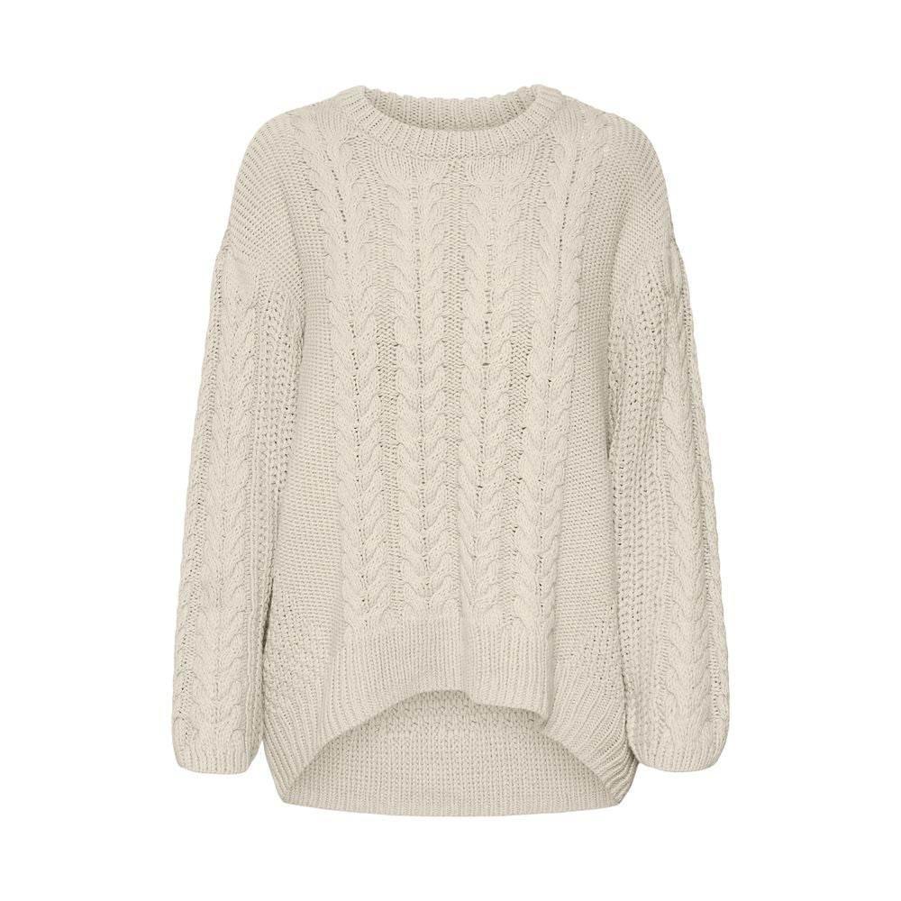 Vero Moda Beige Cotton Sweater - Hilstor