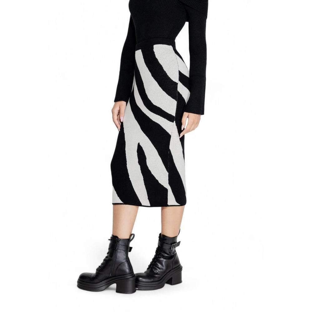 Vero Moda Black Viscose Skirt - Hilstor