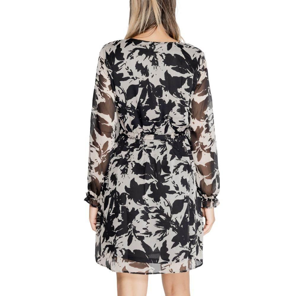 Jacqueline De Yong Black Recycled Polyester Dress - Hilstor