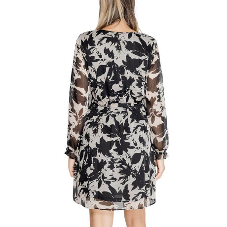 Jacqueline De Yong Black Recycled Polyester Dress - Hilstor
