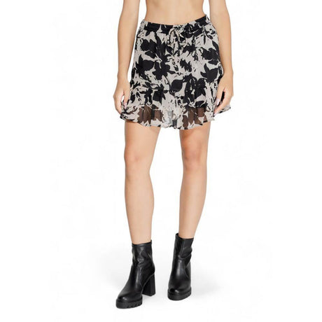Jacqueline De Yong Black Recycled Polyester Skirt - Hilstor