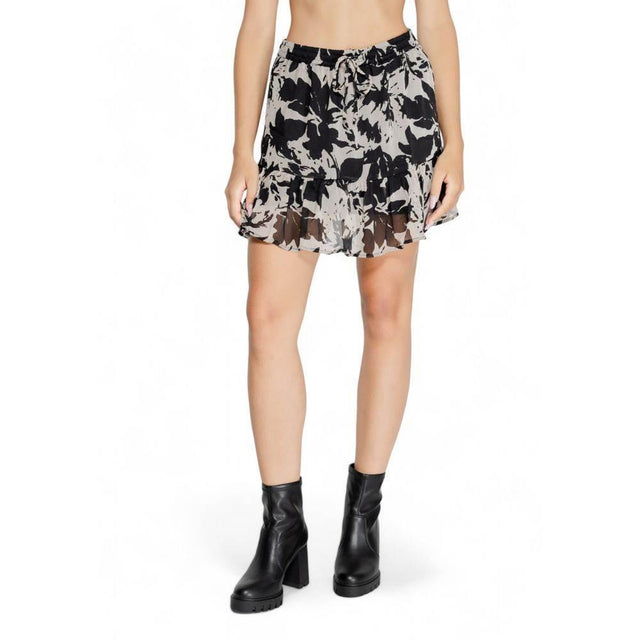 Jacqueline De Yong Black Recycled Polyester Skirt - Hilstor