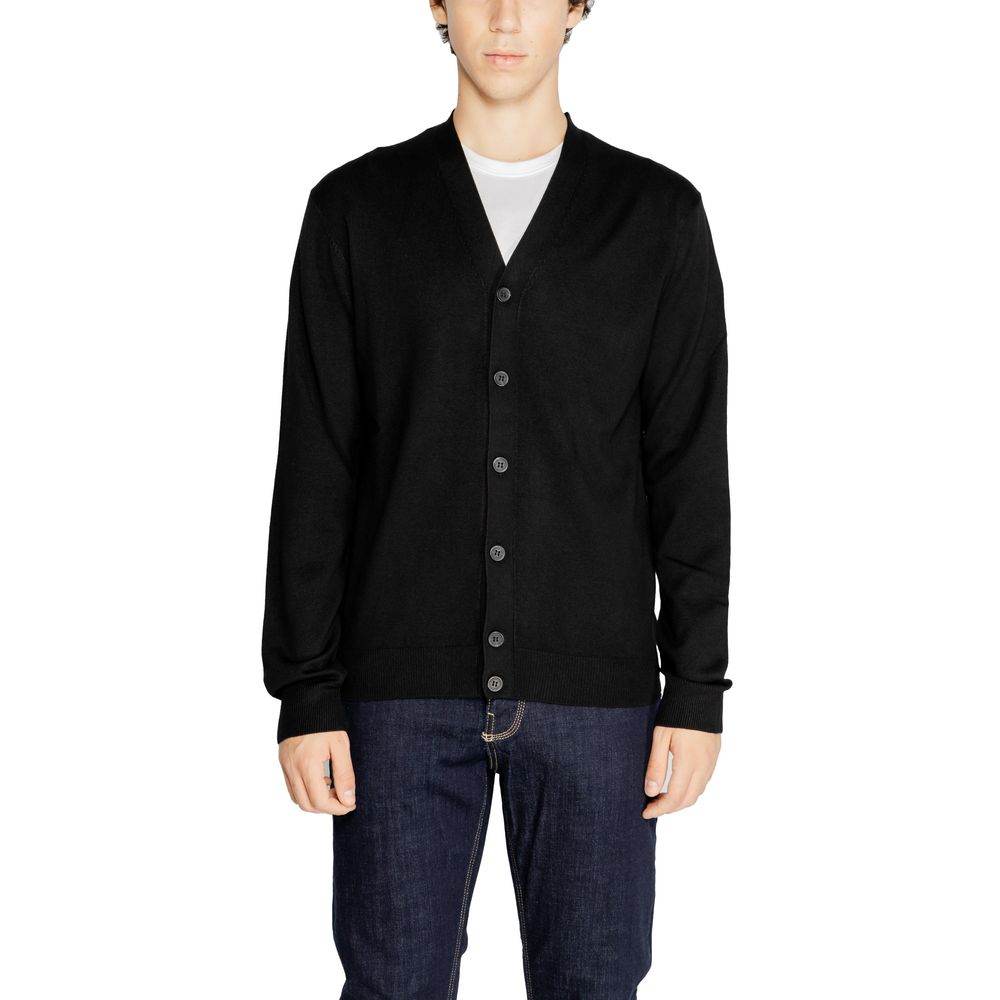 Hamaki-Ho Black Viscose Cardigan - Hilstor
