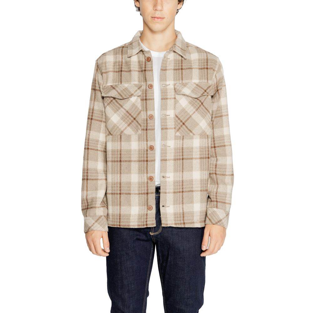Hamaki-Ho Beige Polyester Shirt - Hilstor