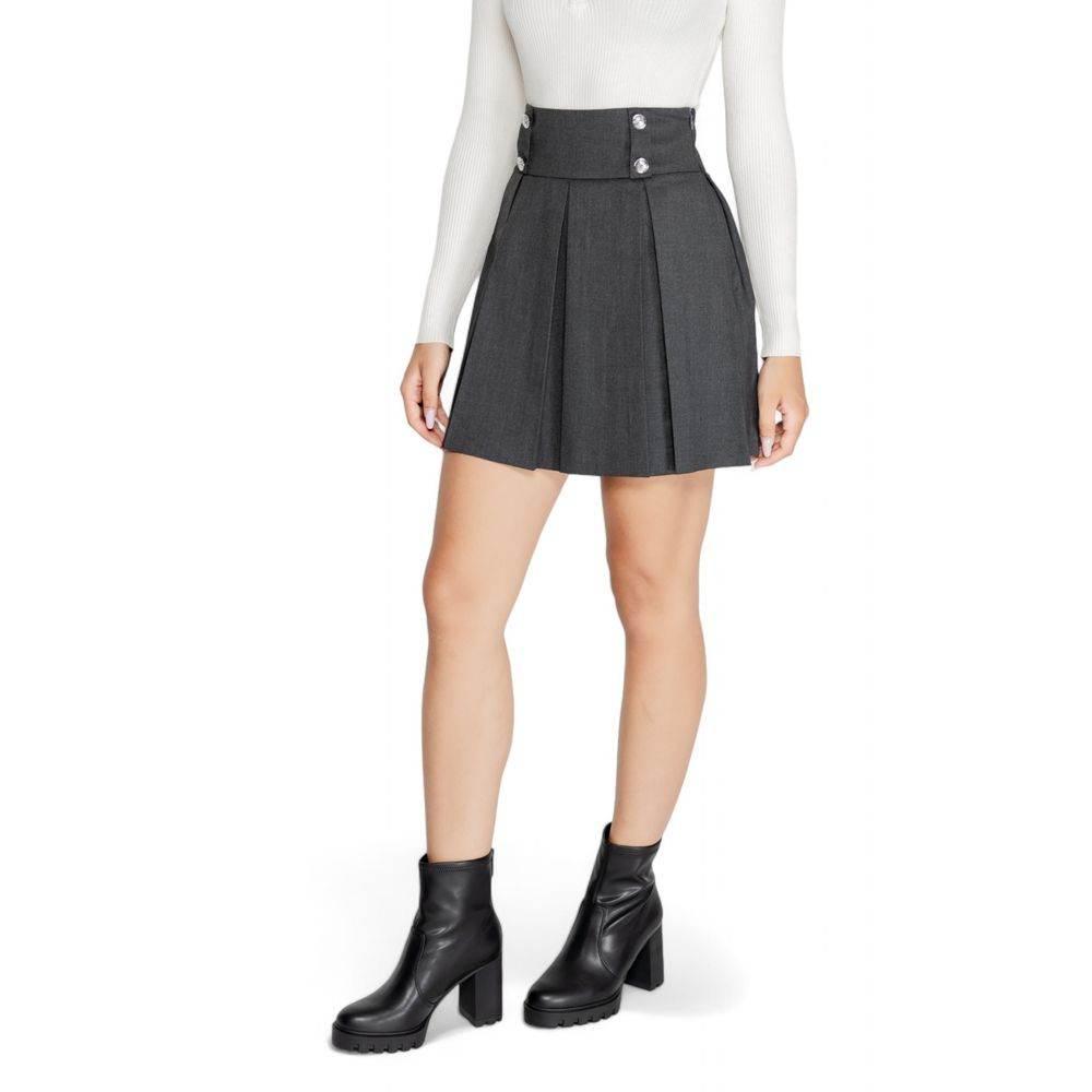 Morgan De Toi Gray Polyester Skirt - Hilstor