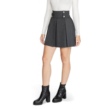 Morgan De Toi Gray Polyester Skirt - Hilstor