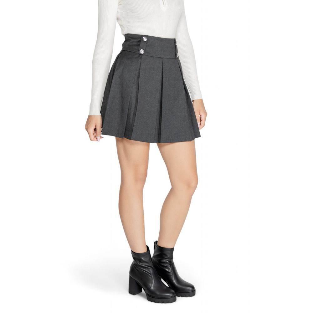 Morgan De Toi Gray Polyester Skirt - Hilstor
