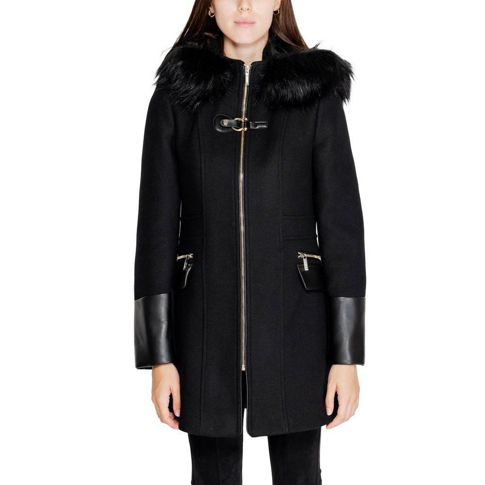 Morgan De Toi Black Wool Jackets & Coat - Hilstor