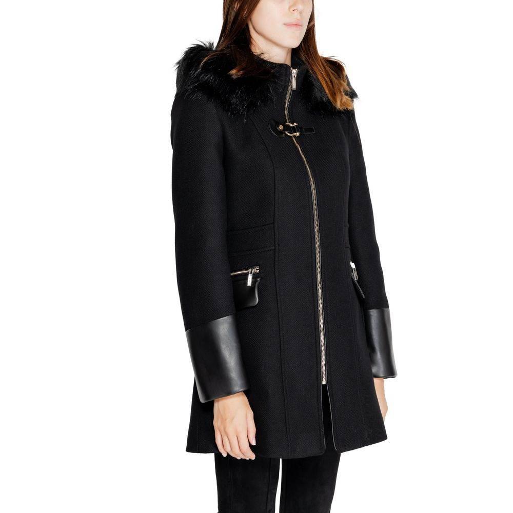 Morgan De Toi Black Wool Jackets & Coat - Hilstor