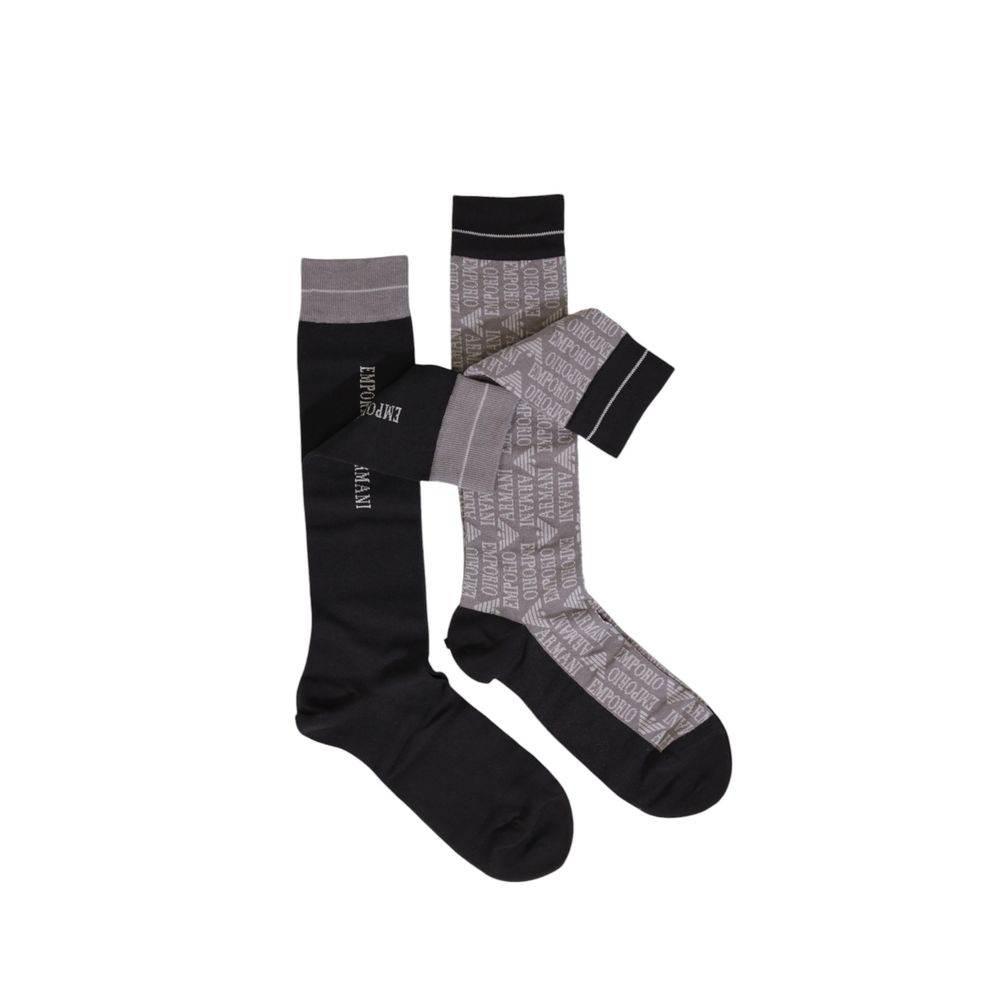 Emporio Armani Underwear Black Cotton Sock - Hilstor