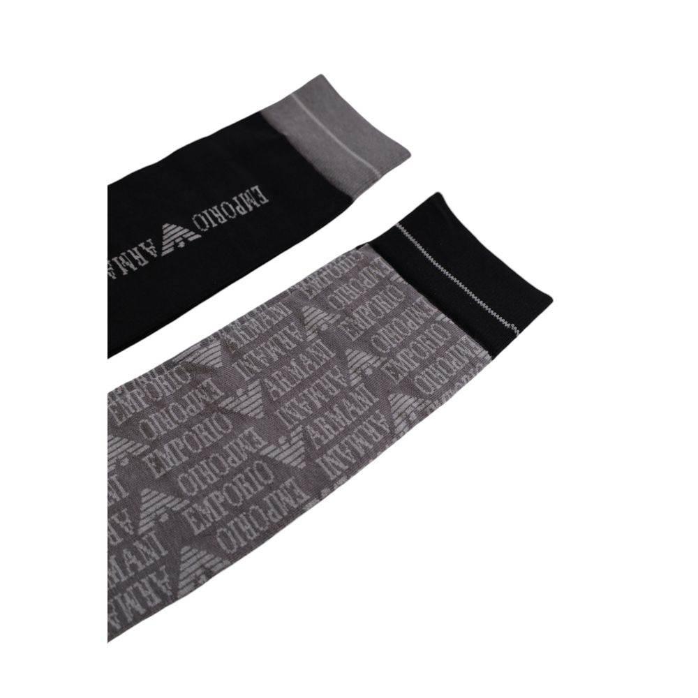 Emporio Armani Underwear Black Cotton Sock - Hilstor