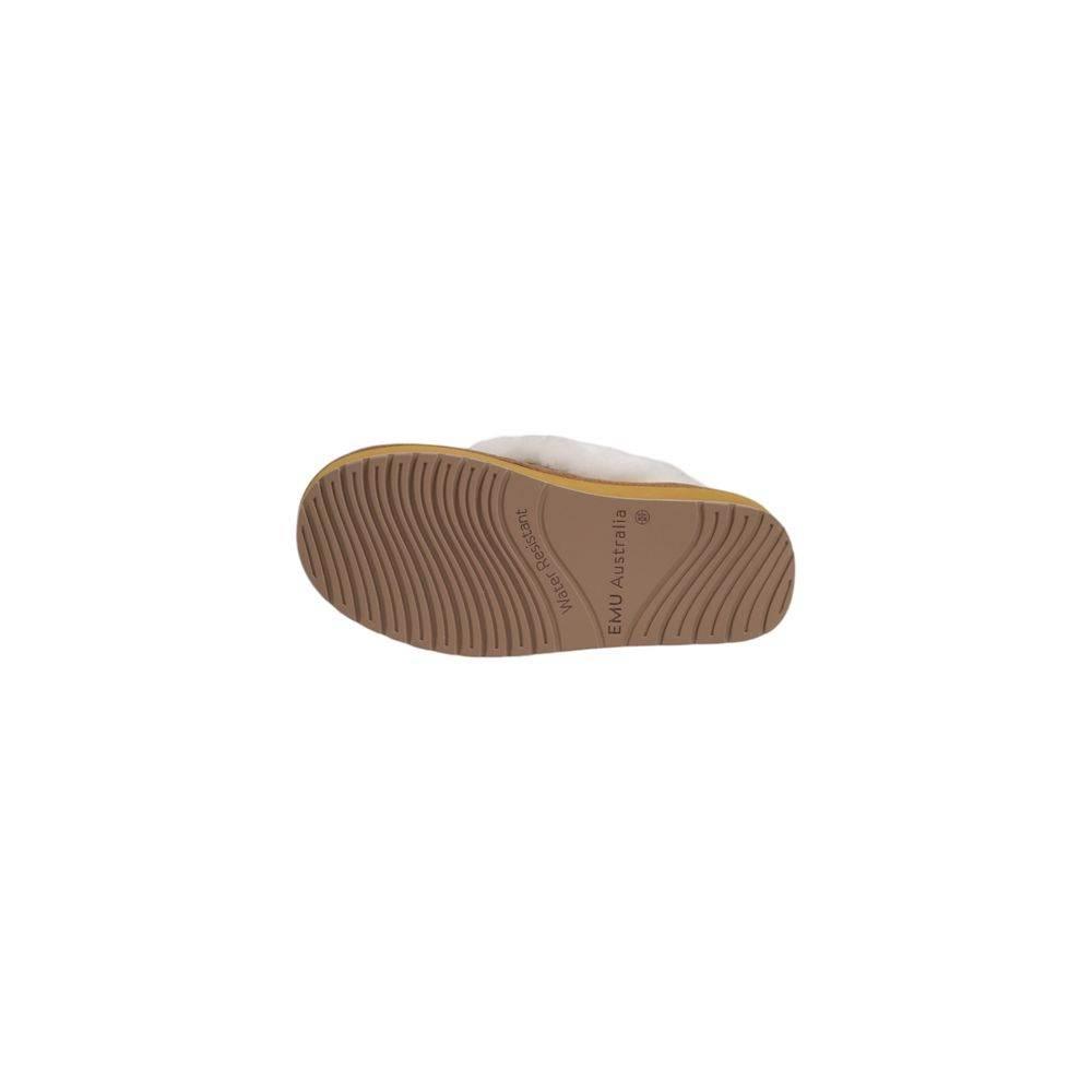 EMU Australia Beige Suede Leather Flat Shoe - Hilstor