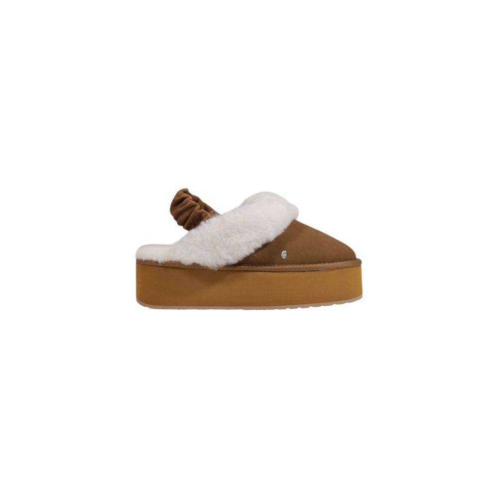EMU Australia Beige Suede Leather Flat Shoe - Hilstor