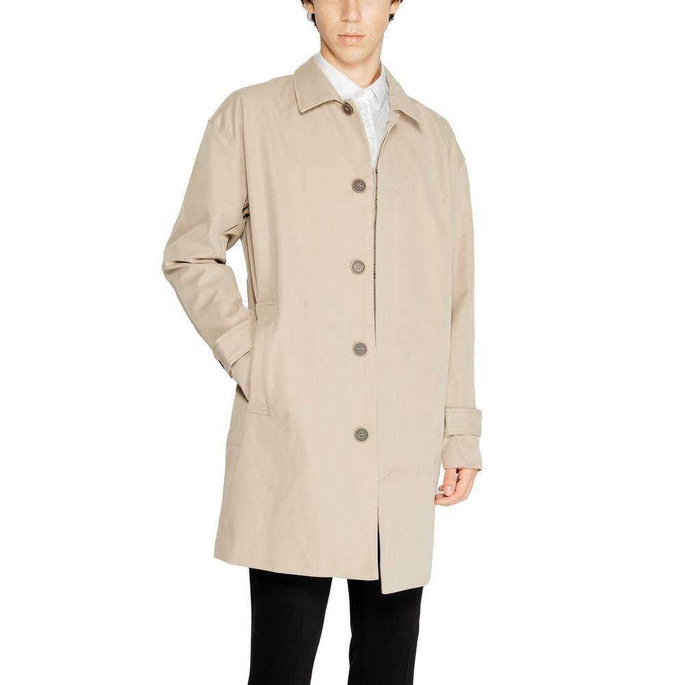 Only & Sons Beige Polyester Jacket - Hilstor