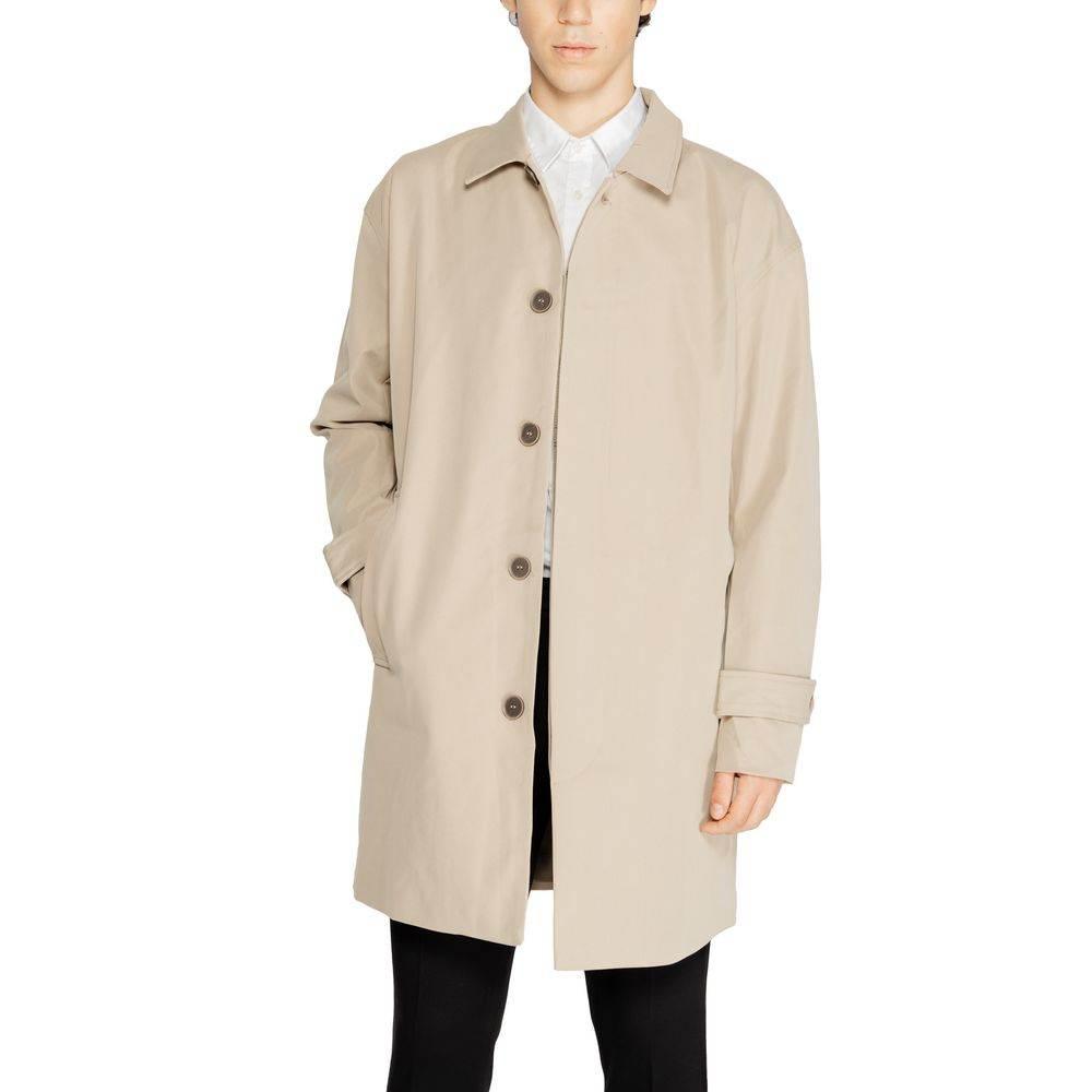 Only & Sons Beige Polyester Jacket - Hilstor