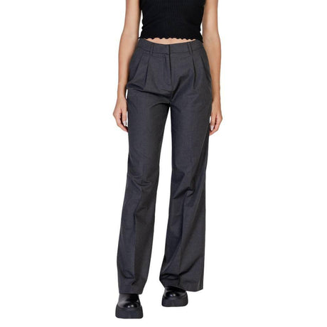 Morgan De Toi Gray Polyester Pant - Hilstor