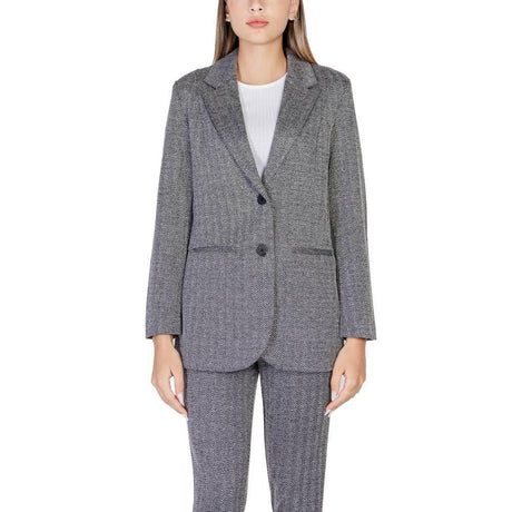 ICHI Black Polyester Suits & Blazer - Hilstor