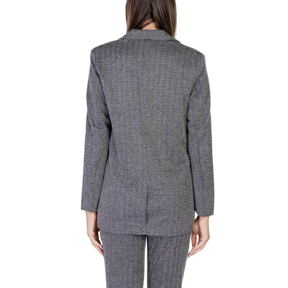 ICHI Black Polyester Suits & Blazer - Hilstor