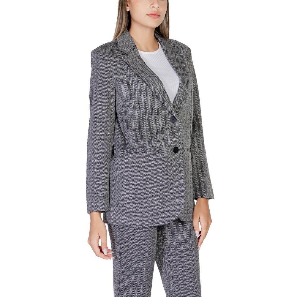 ICHI Black Polyester Suits & Blazer - Hilstor